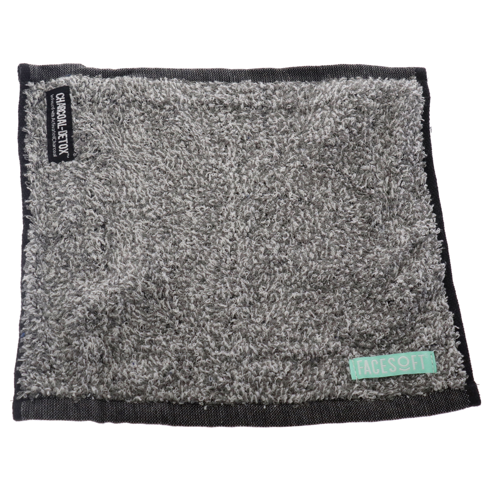 Mini Nano Detox Sweat Towel - Charcoal by Facesoft for Unisex - 2 Pc Towel